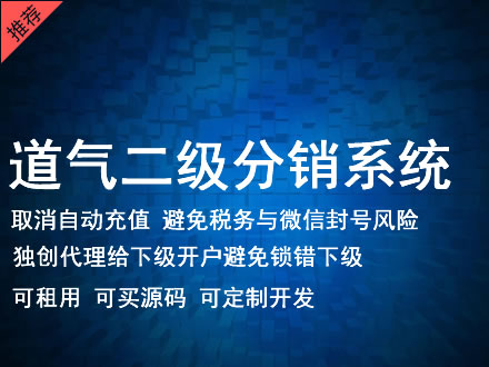 临夏回族自治州道气二级分销系统 分销系统租用 微商分销系统 直销系统